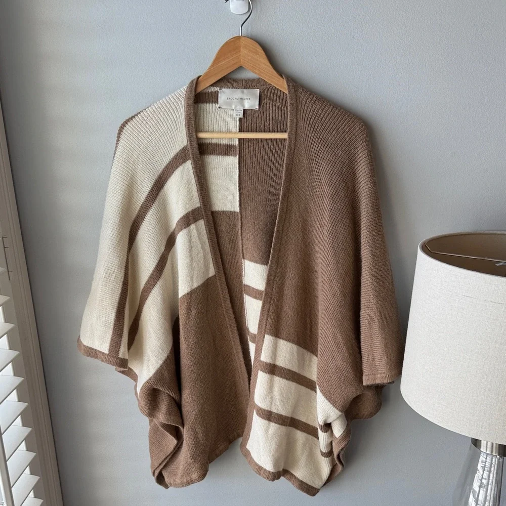Brochu Walker City Poncho Kimono Knit Cardigan‎